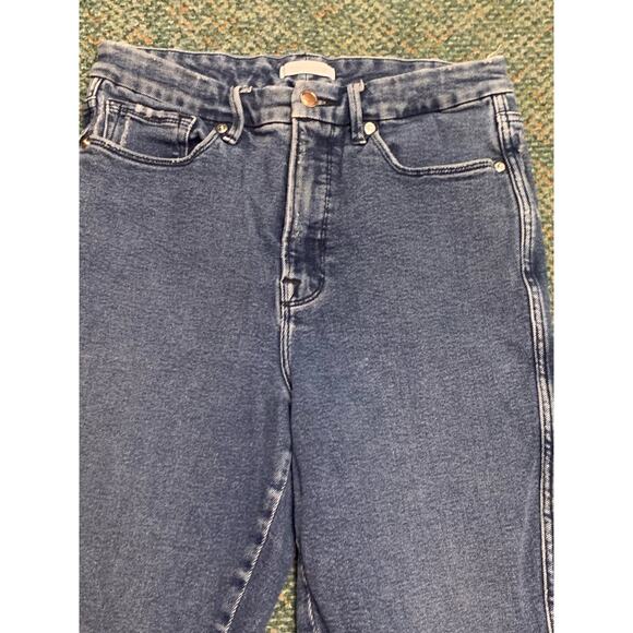 Good American Good Curve Highrise Raw hem skinny jeans sz 30 - Picture 6 of 14